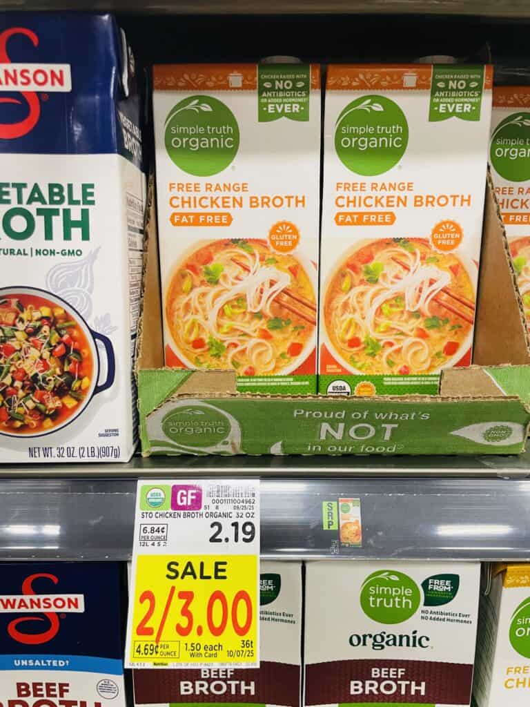 simple truth organic broths kroger shelf image (1)