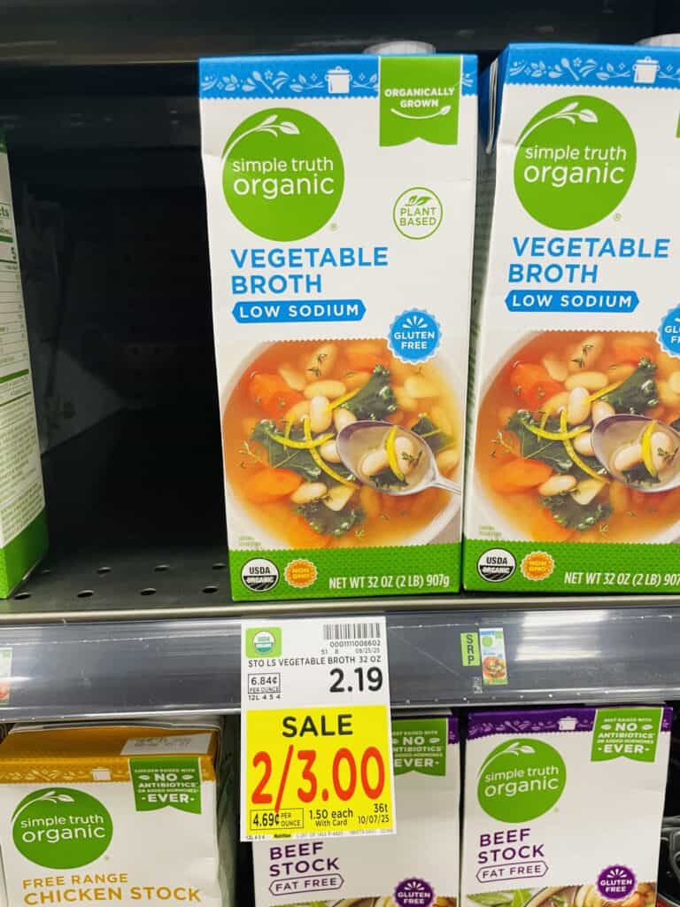 simple truth organic broths kroger shelf image (1)