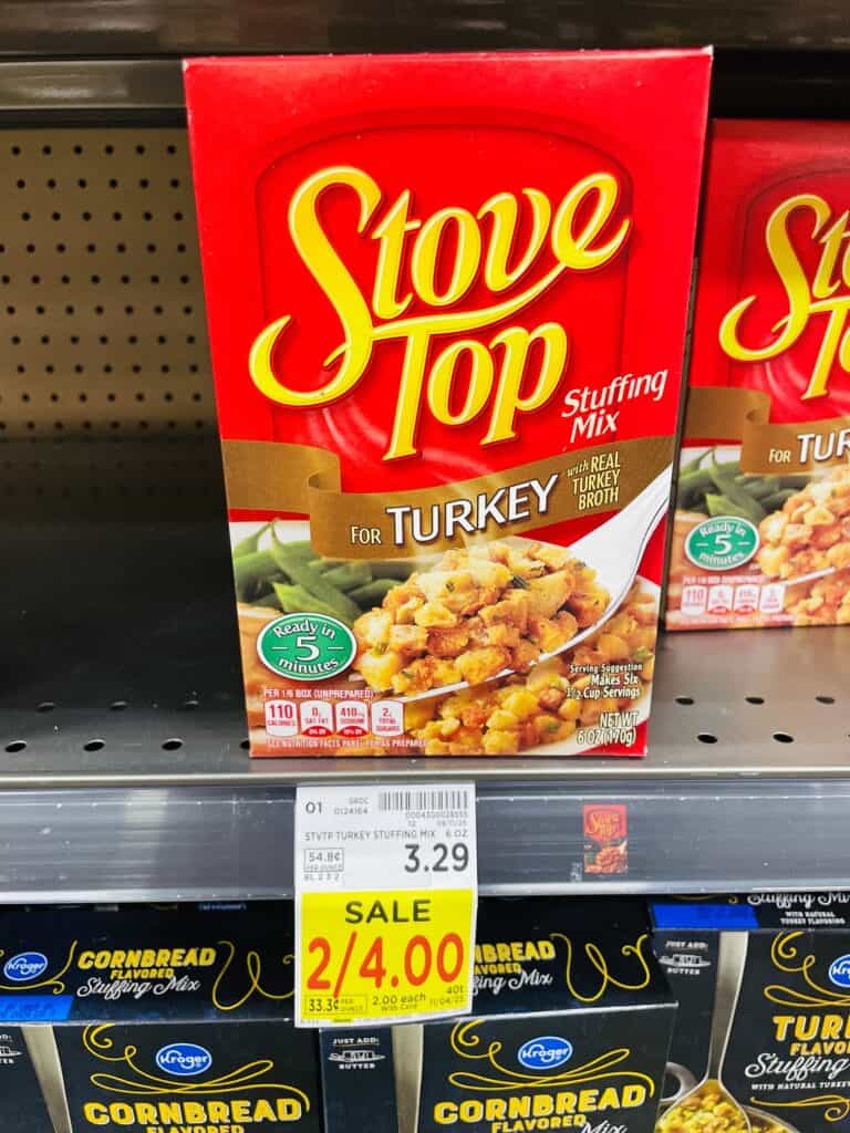 stove top stuffing kroger shelf image