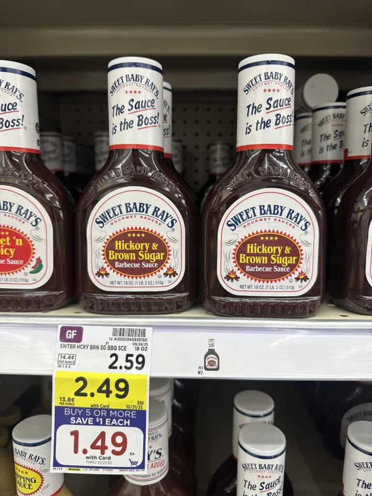 sweet baby rays kroger shelf image (1)