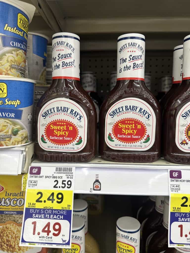sweet baby rays kroger shelf image (1)