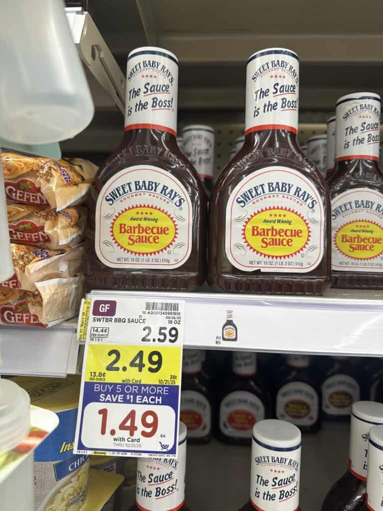 sweet baby rays kroger shelf image (1)