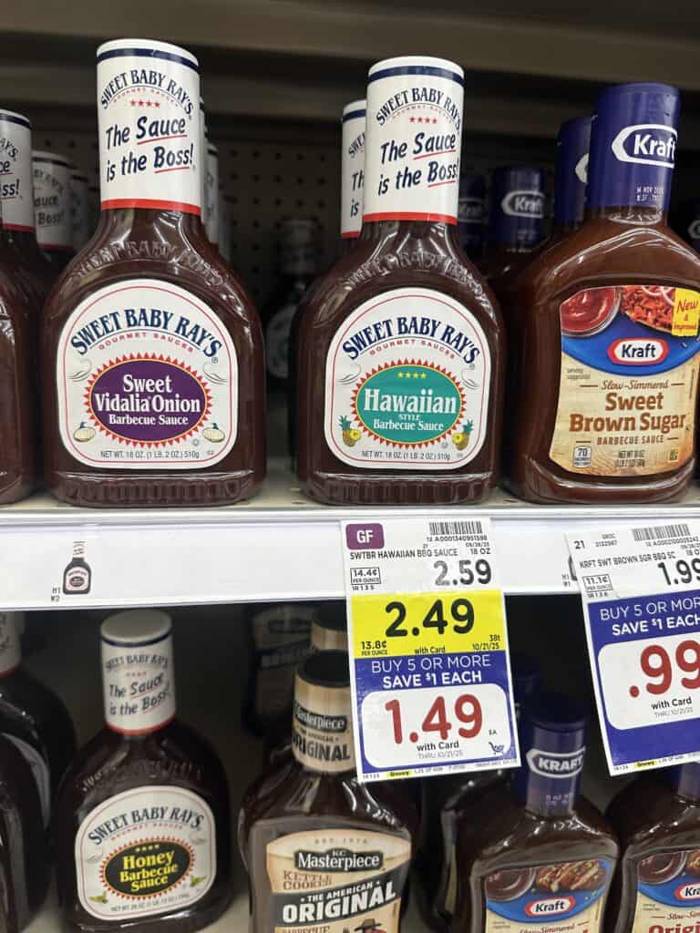 sweet baby rays kroger shelf image (1)