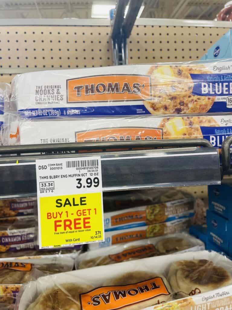 thomas english muffins kroger shelf image (1)