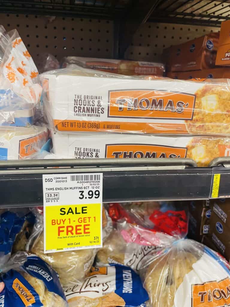 thomas english muffins kroger shelf image (1)