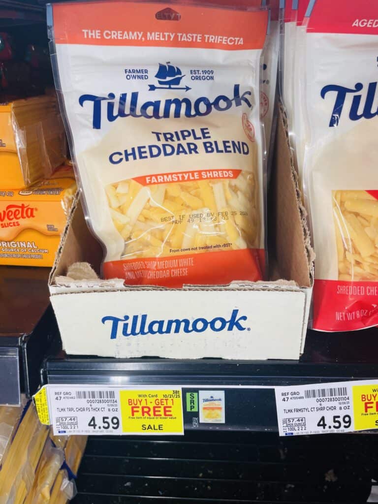 tillamook cheese kroger shelf image (1)