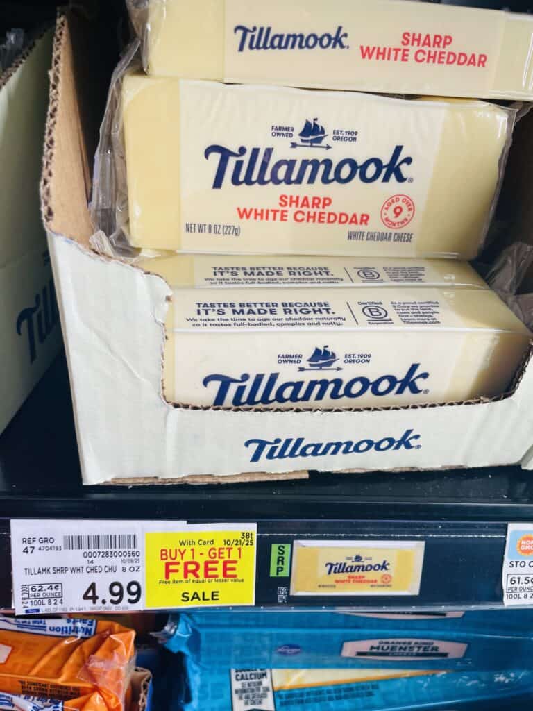 tillamook cheese kroger shelf image (1)