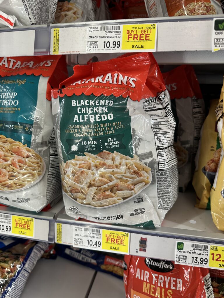 zatarain's frozen meals kroger shelf image (3)