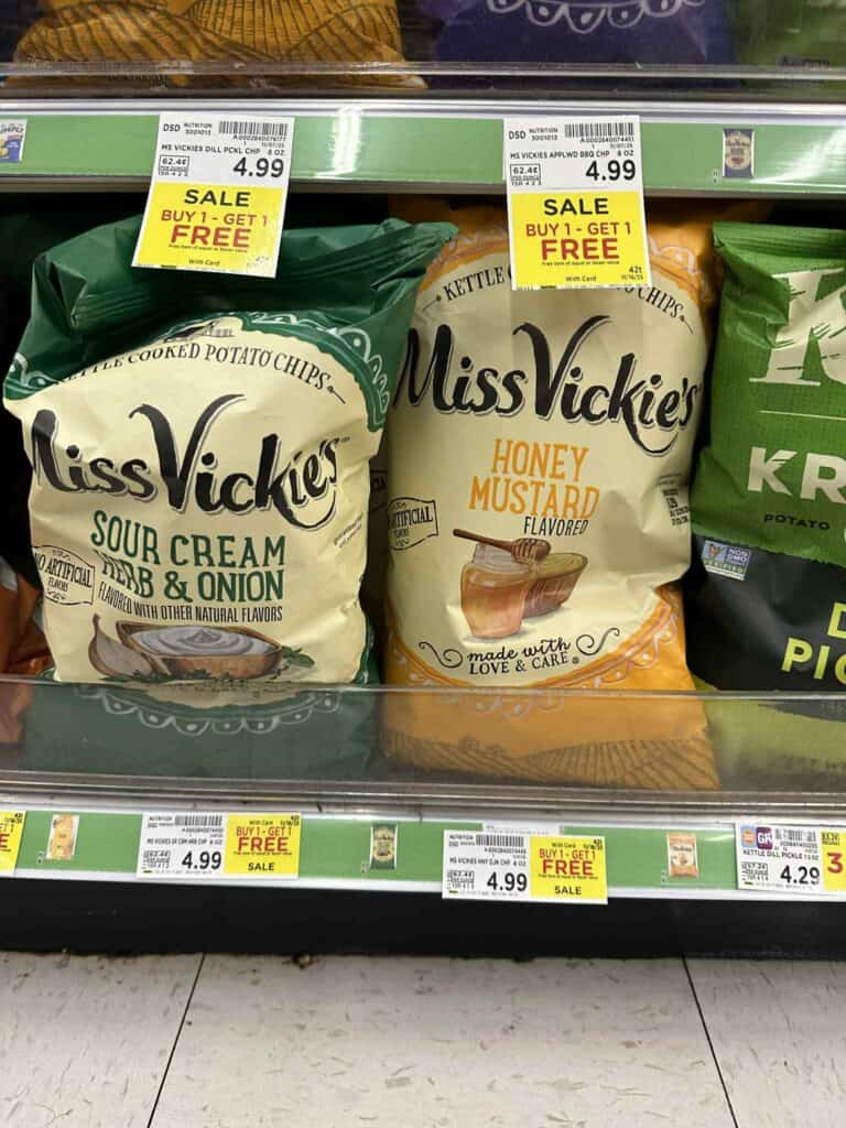 Miss Vickie's Chips Kroger Shelf Image