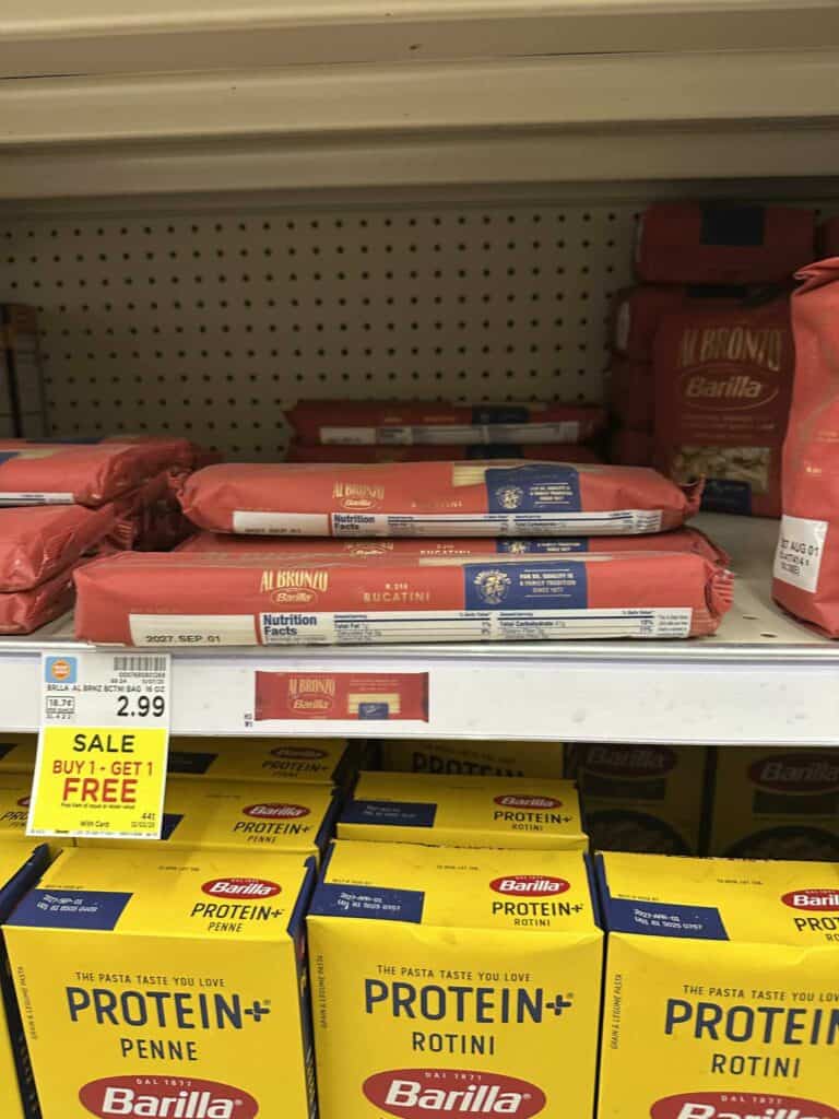 barilla al bronzo pasta Kroger shelf image