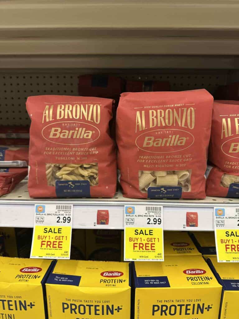 barilla al bronzo pasta Kroger shelf image