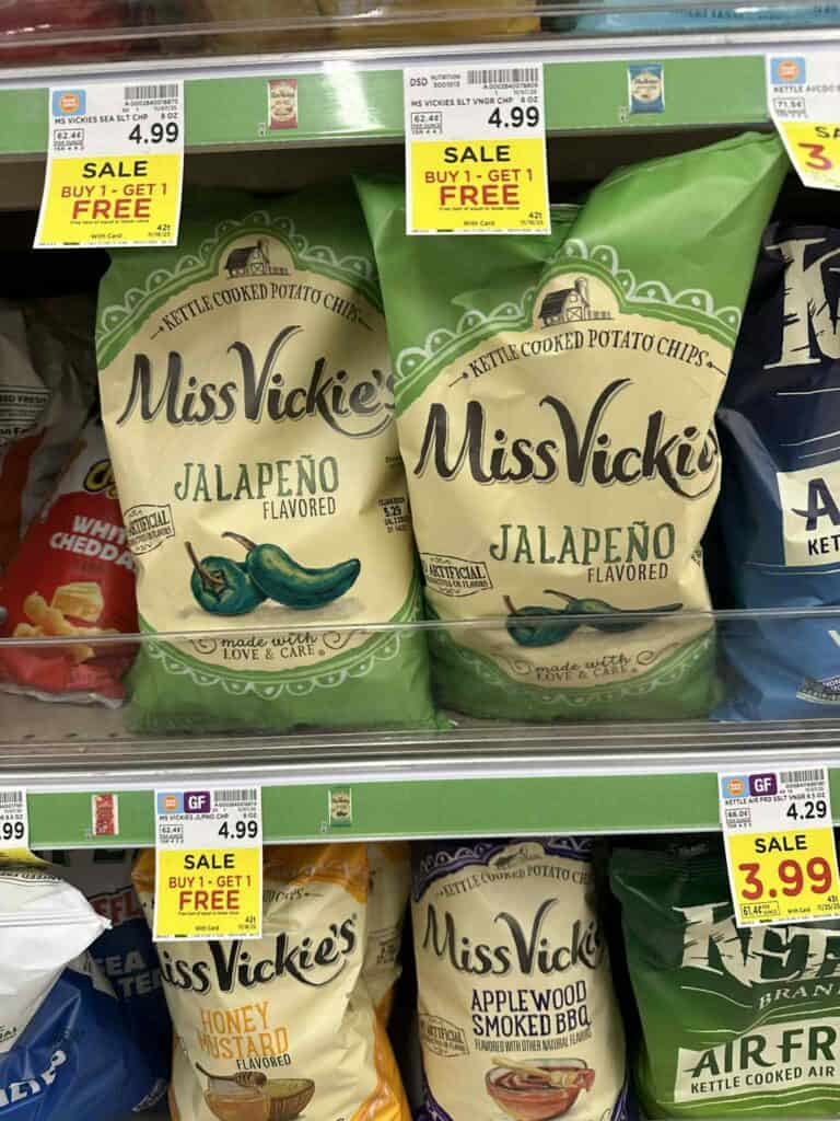 Miss Vickie's Chips Kroger Shelf Image