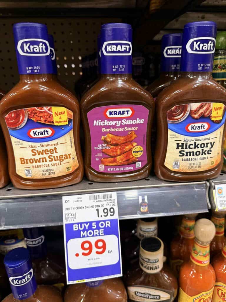 Kraft BBQ Sauce Kroger Shelf Image