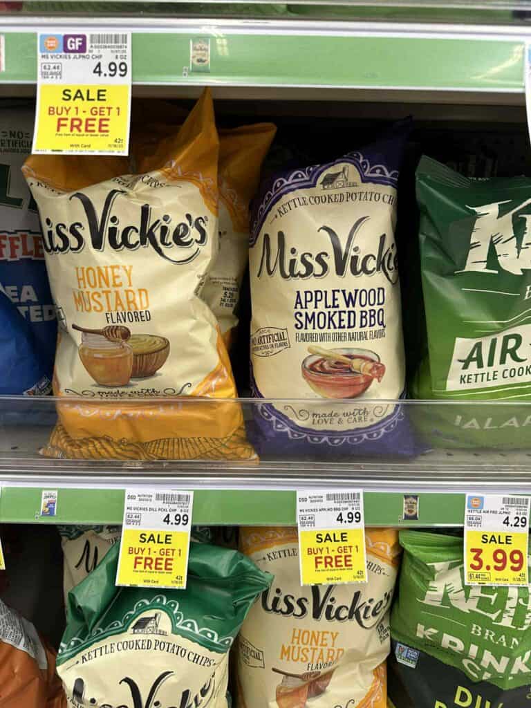 Miss Vickie's Chips Kroger Shelf Image