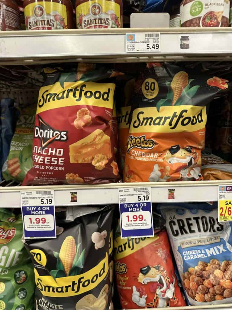 Smartfood Popcorn Kroger Shelf Image
