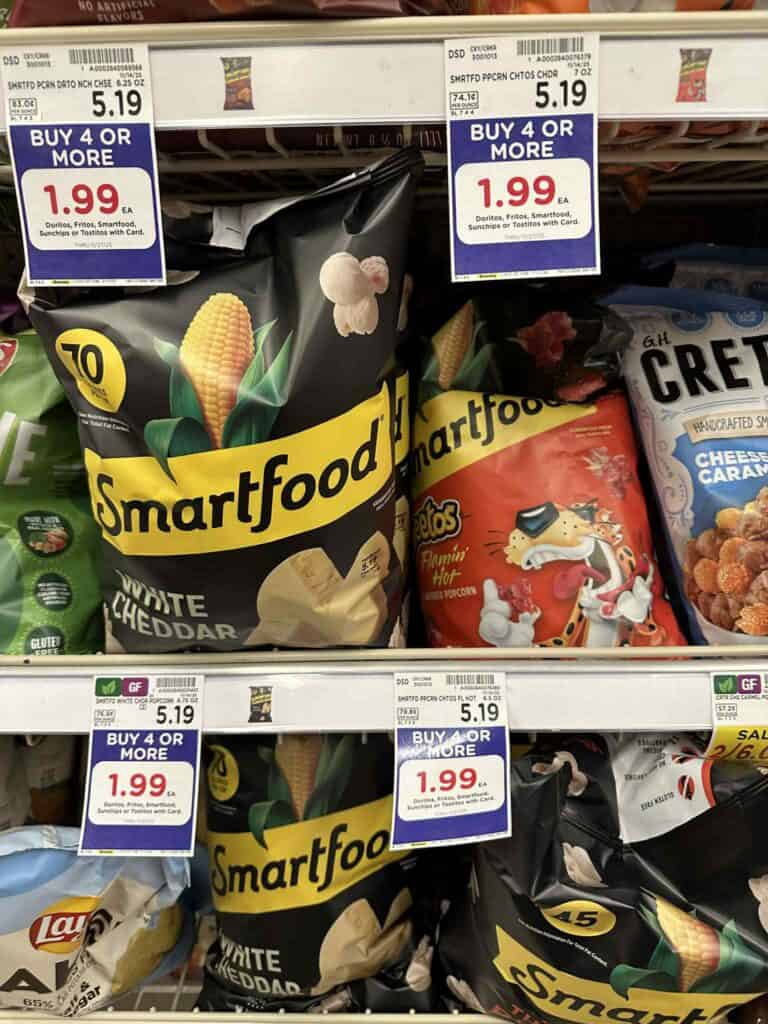Smartfood Popcorn Kroger Shelf Image