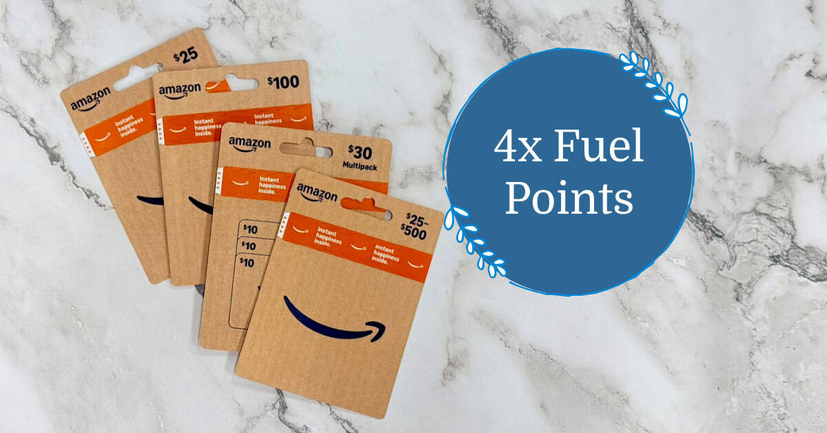 4x Fuel Points on AMAZON Gift Cards at Kroger (thru 12/2) - Kroger