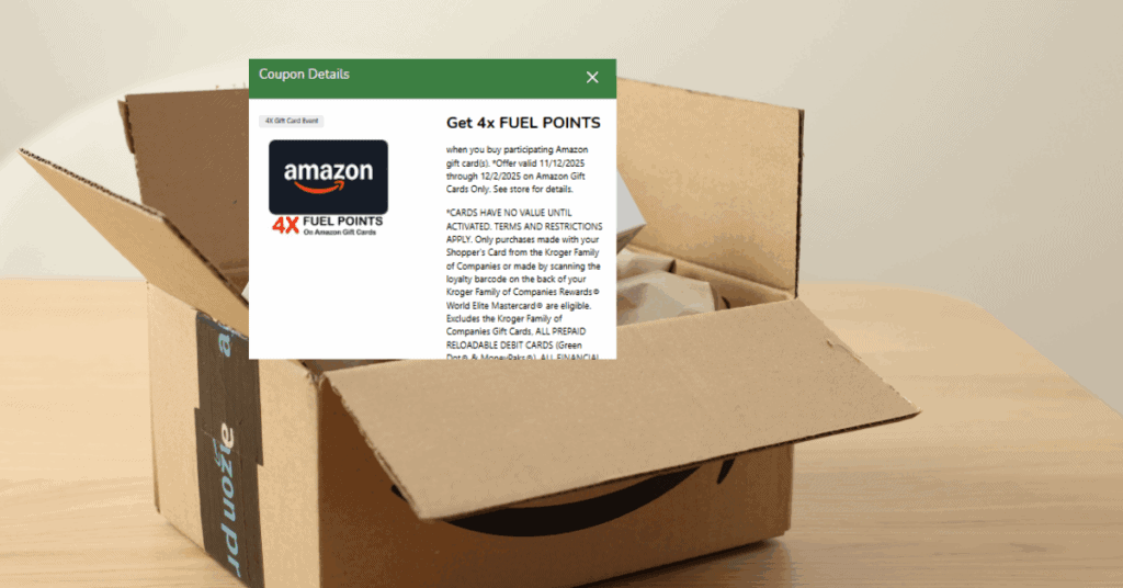Amazon gift card kroger digital coupon