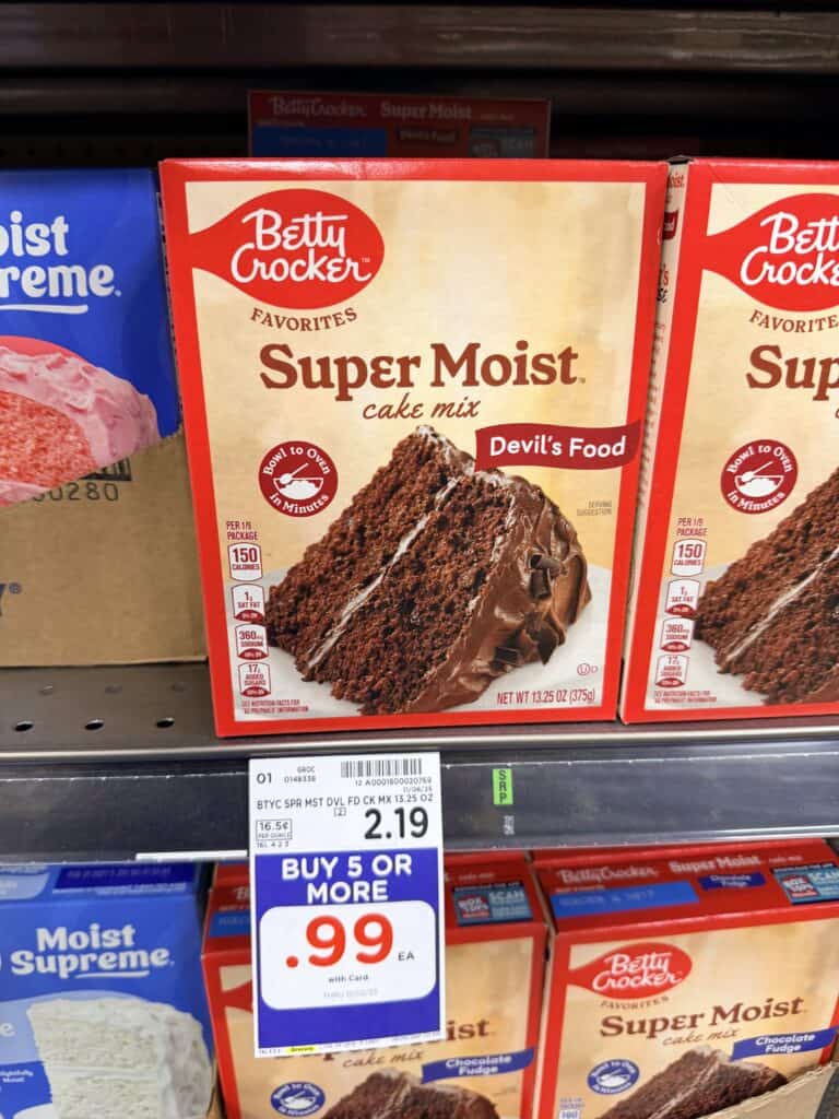Betty Crocker Cake Mix Kroger Shelf Image 