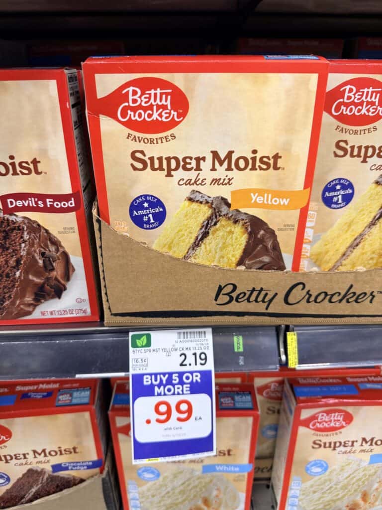 Betty Crocker Cake Mix Kroger Shelf Image