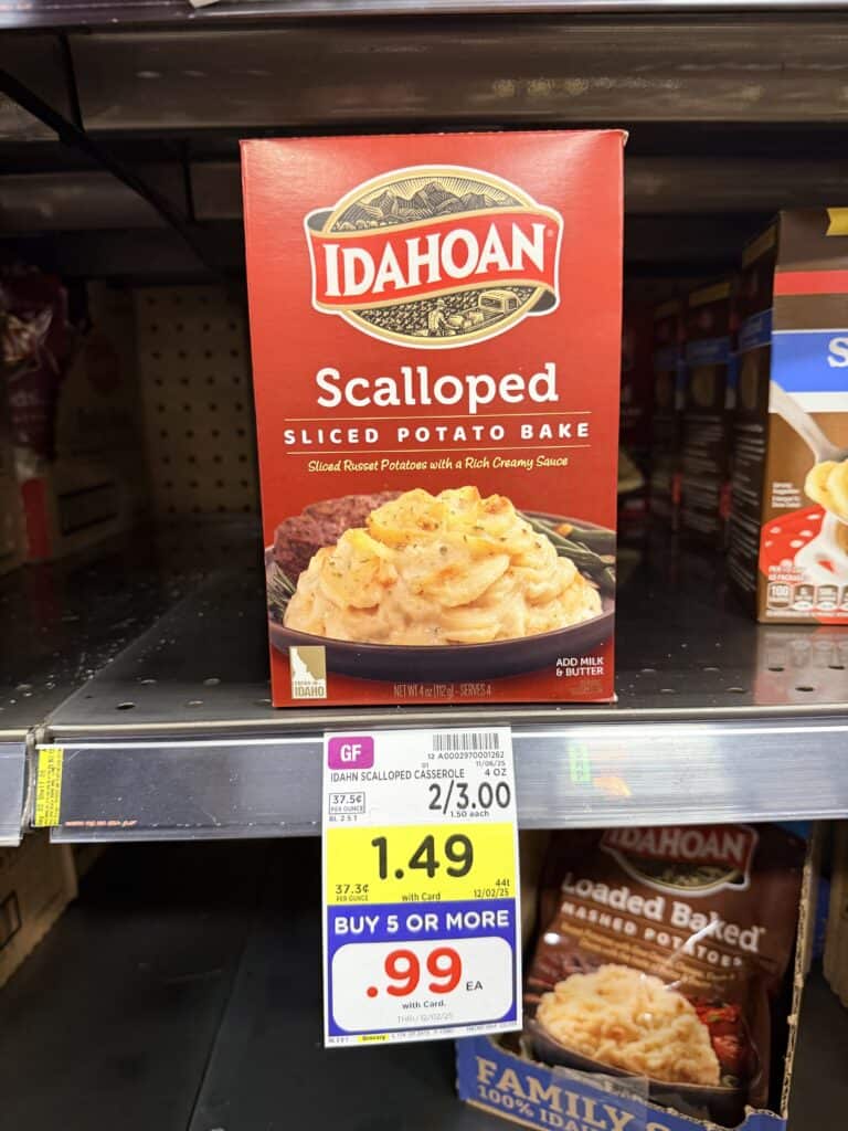 Idahoan Potatoes Kroger Shelf Image