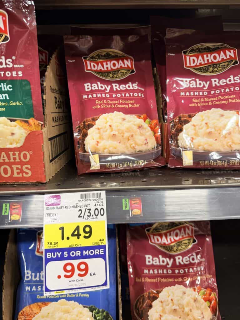 Idahoan Potatoes Kroger Shelf Image
