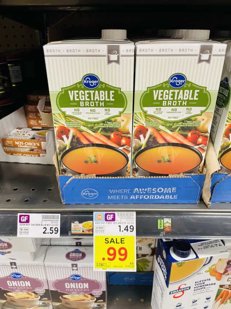 Kroger broth shelf image