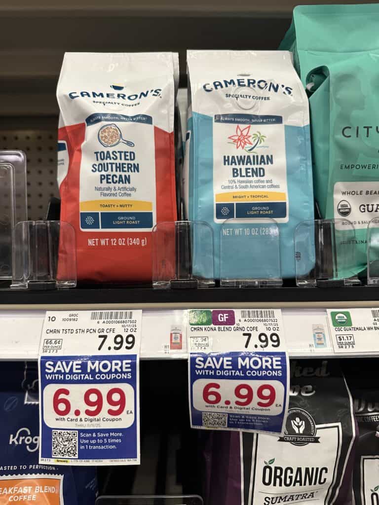 Cameron's Coffee Kroger Shelf Image
