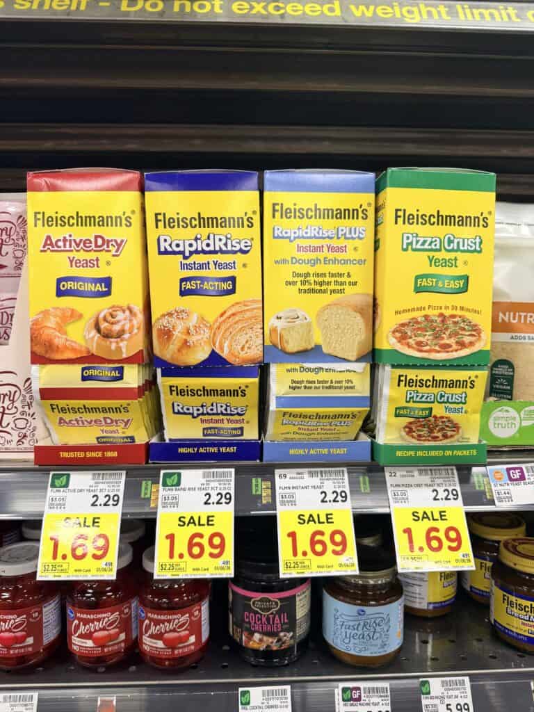 Fleishmann's Yeast Kroger Shelf Image