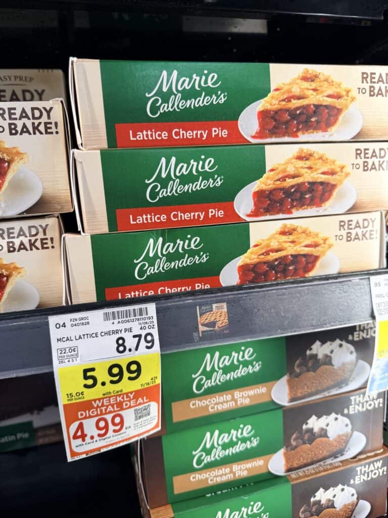 Marie Callender's and Dolly Parton Frozen Pies Kroger shelf image