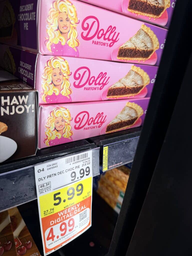 Marie Callender's and Dolly Parton Frozen Pies Kroger shelf image