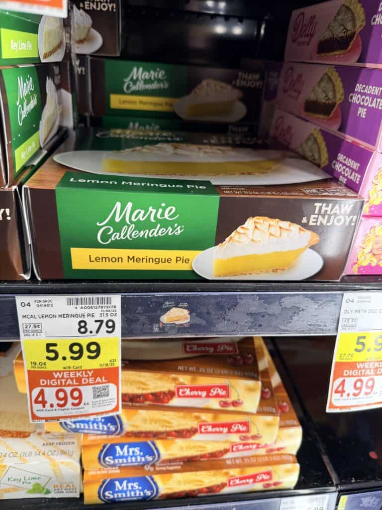 Marie Callender's and Dolly Parton Frozen Pies Kroger shelf image