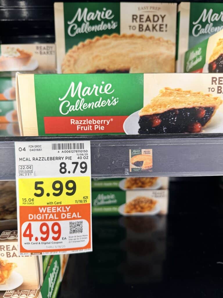 Marie Callender's and Dolly Parton Frozen Pies Kroger shelf image