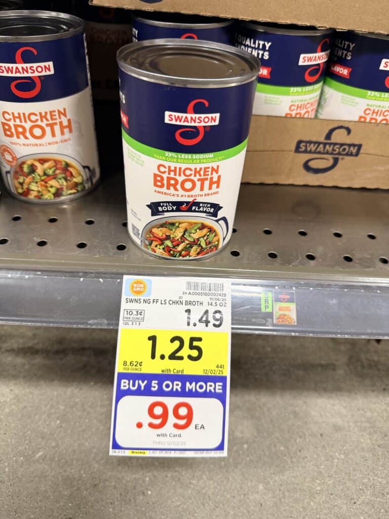 Swanson Broth Kroger Shelf Image