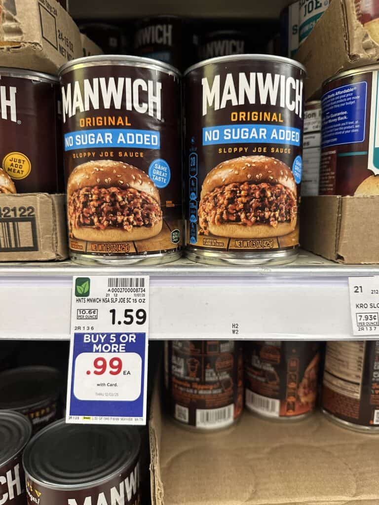 manwich Kroger shelf image