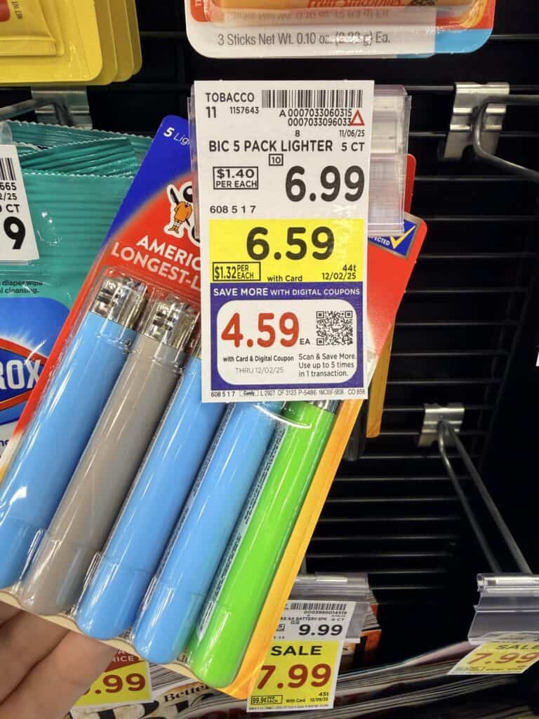 BIC Lighters Kroger Shelf Image