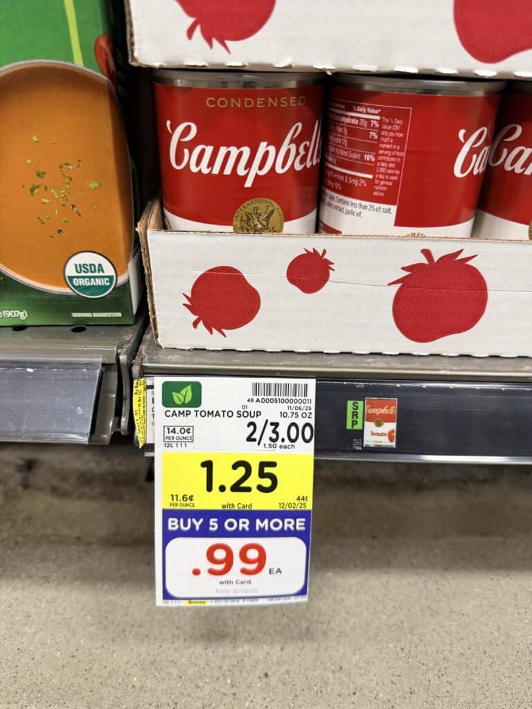Campbell's Condensed Soups Kroger Shelf Image