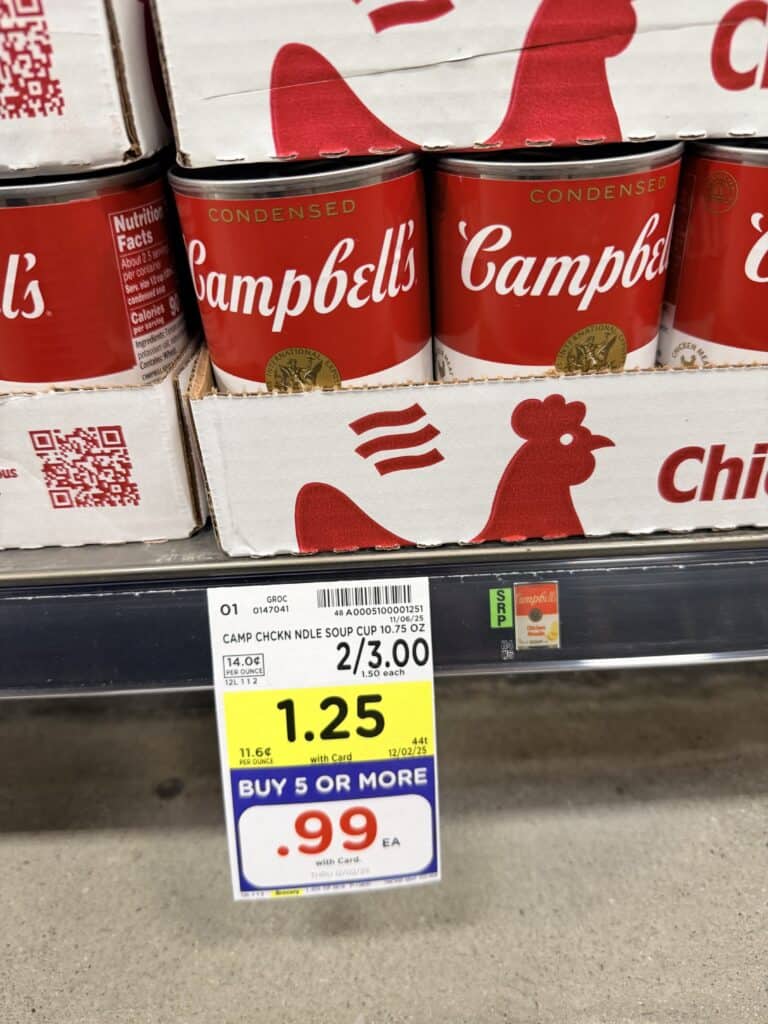 Campbell's Condensed Soups Kroger Shelf Image