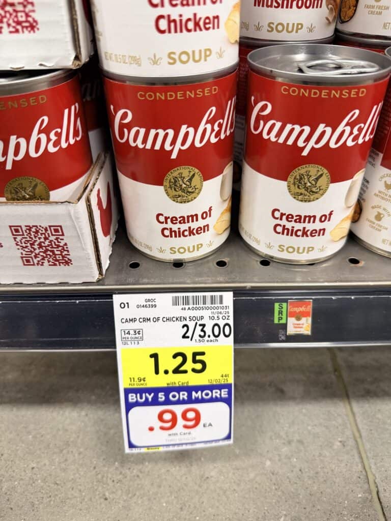 Campbell's Condensed Soups Kroger Shelf Image