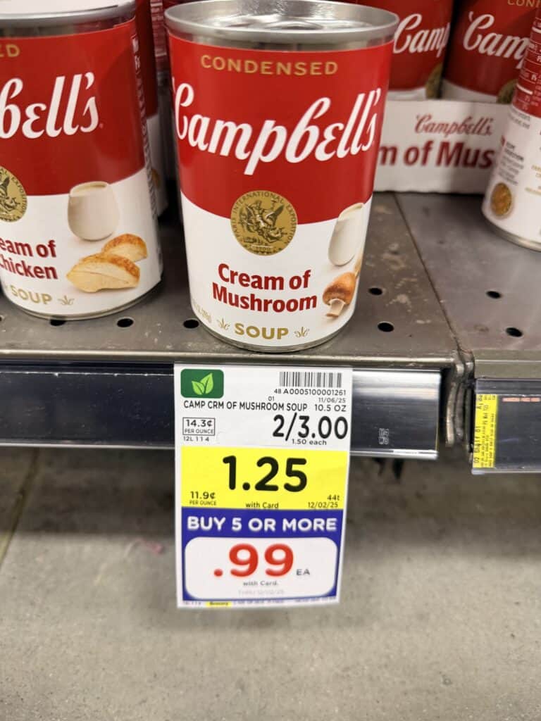 Campbell's Condensed Soups Kroger Shelf Image