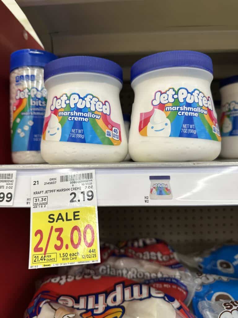 Jet-Puffed Marshmallow Creme Kroger Shelf image