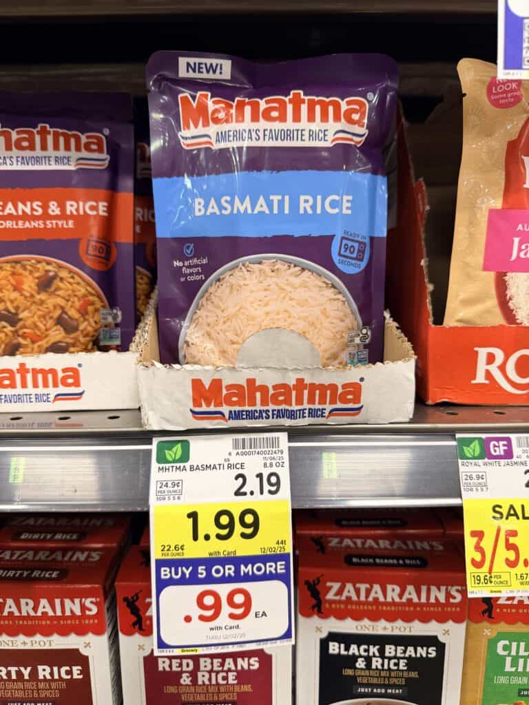 Mahatma rice Kroger Shelf Image