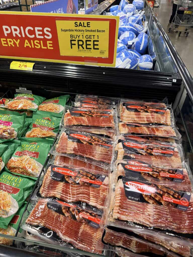 Sugardale Bacon Kroger shelf image