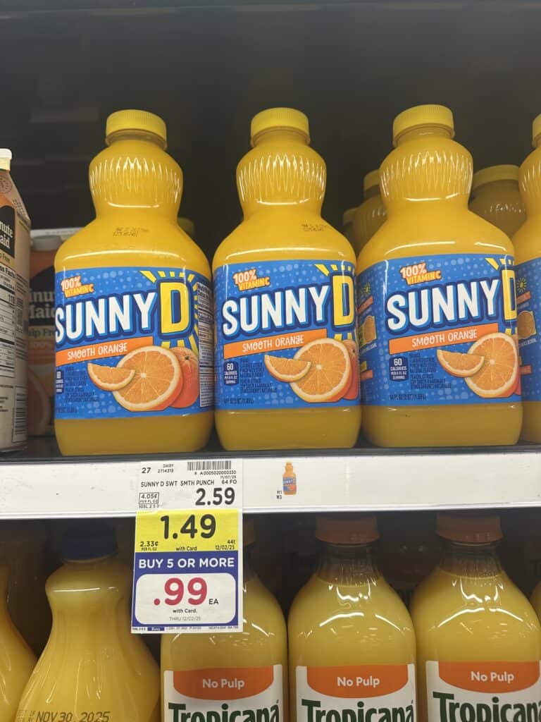SunnyD Kroger Shelf Image