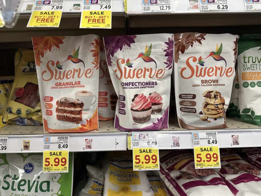 Swerve Sweetener Kroger Shelf Image