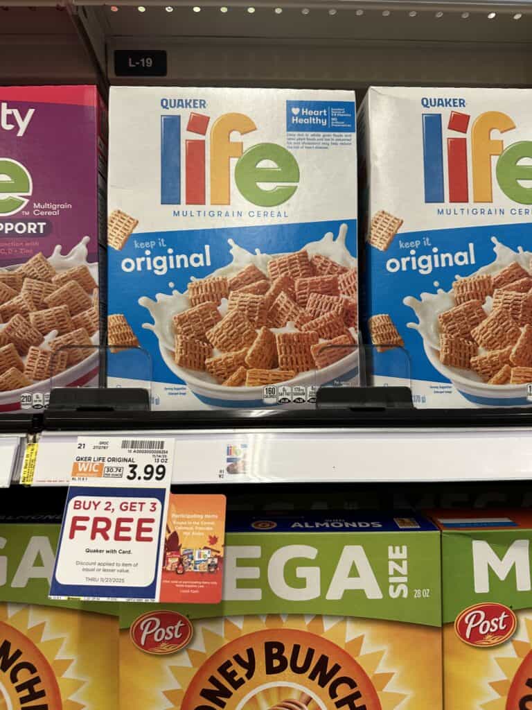 Pearl Milling, Quaker Kroger Shelf Image