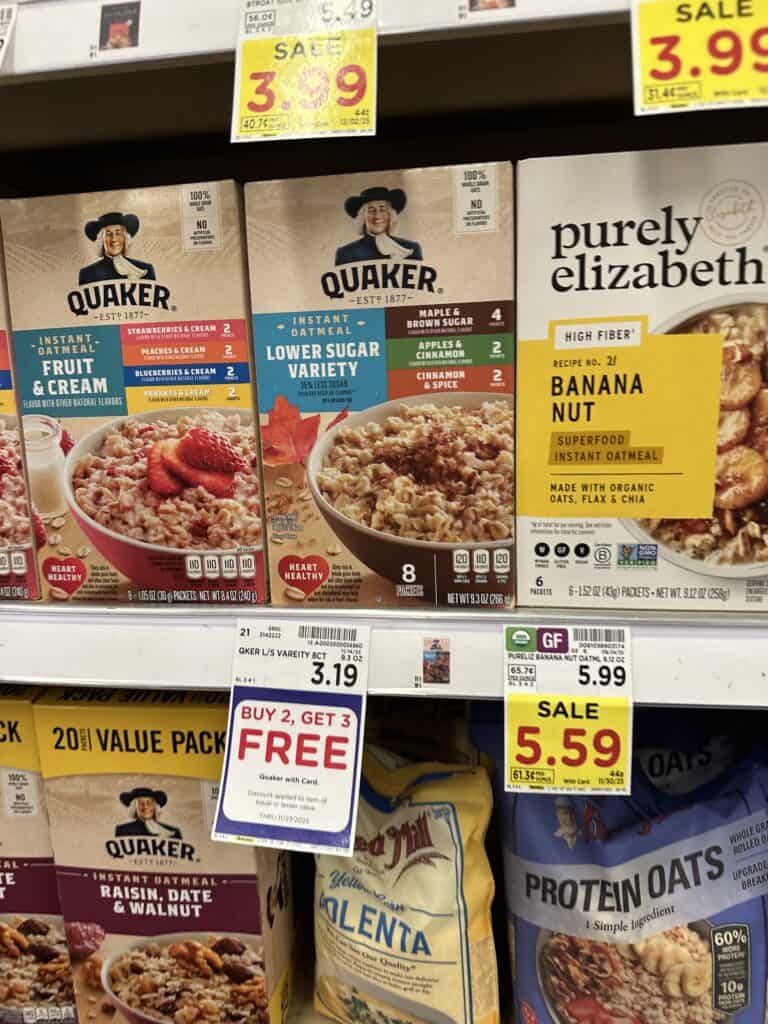 Pearl Milling, Quaker Kroger Shelf Image