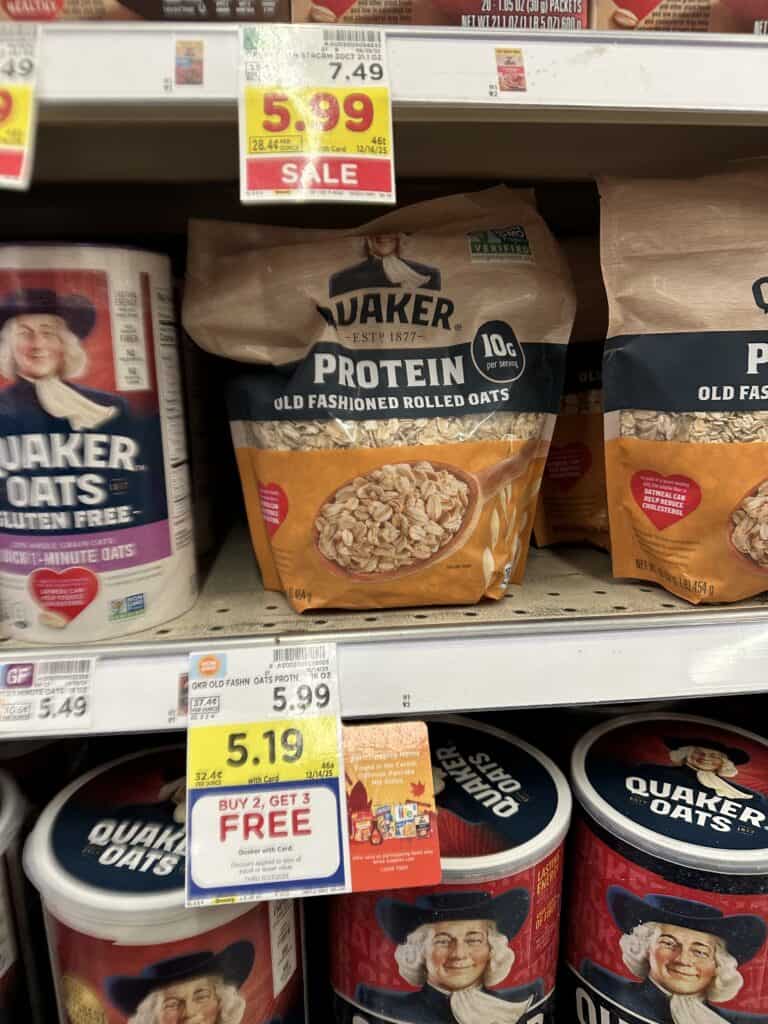 Pearl Milling, Quaker Kroger Shelf Image