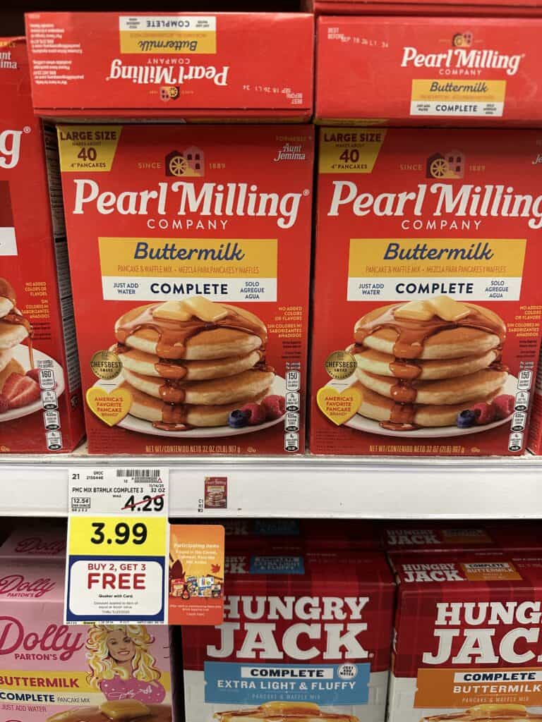 Pearl Milling, Quaker Kroger Shelf Image