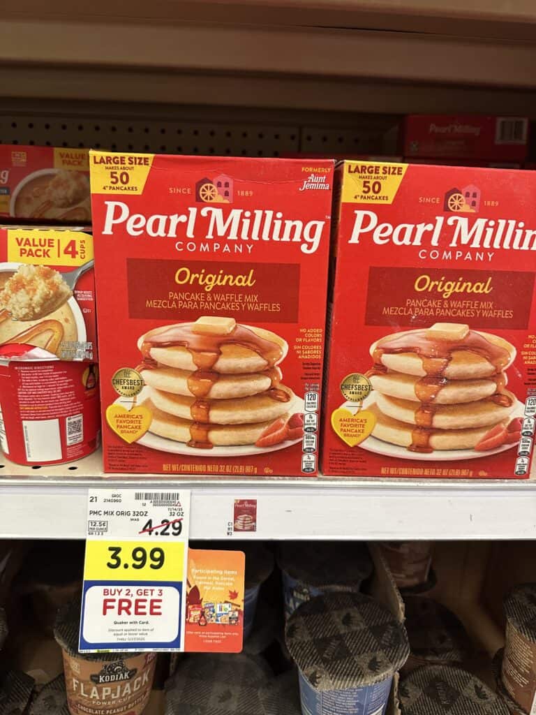 Pearl Milling, Quaker Kroger Shelf Image